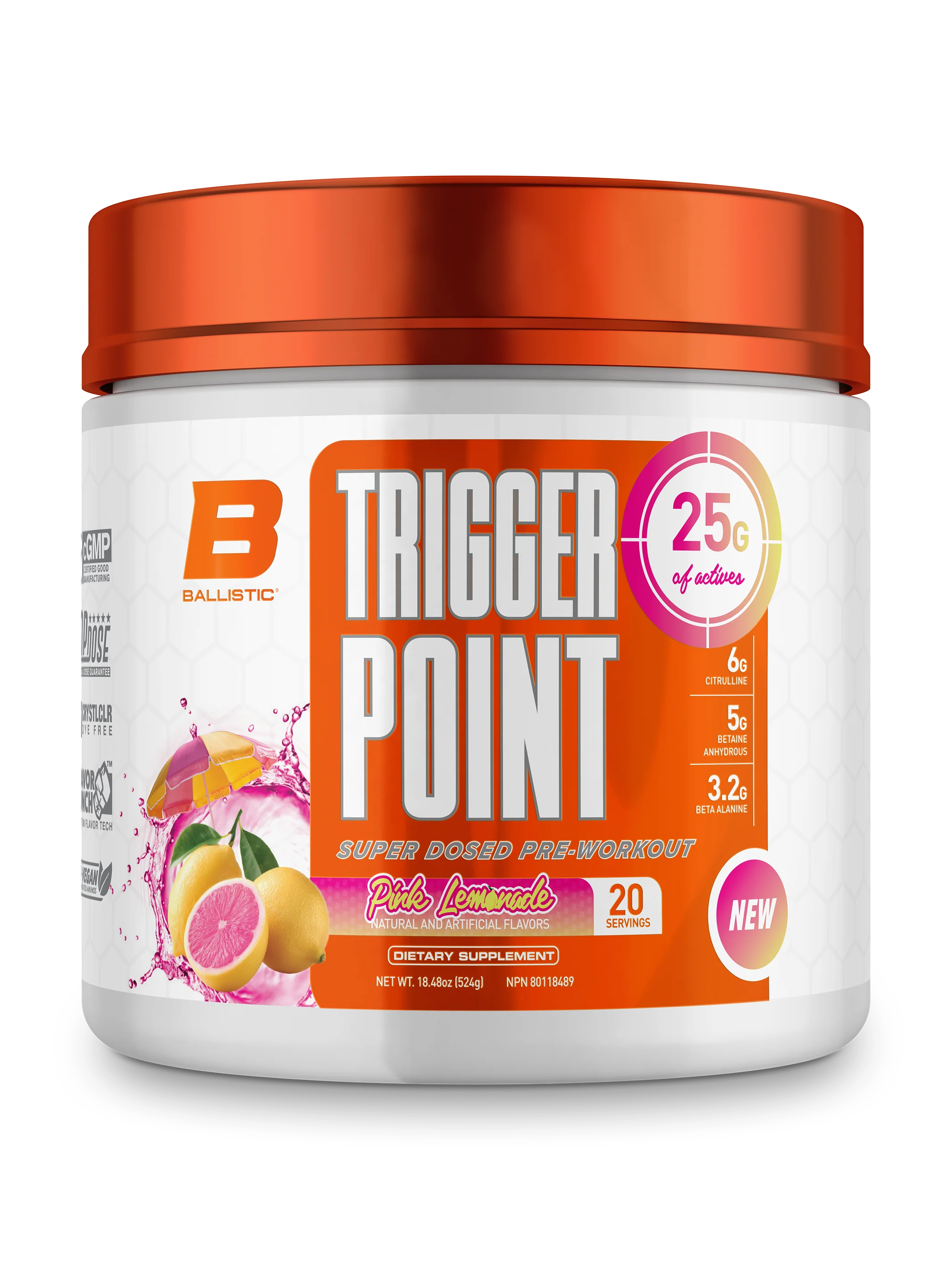 Ballistics Trigger Point Pre Workout 20 Servings - Image 3