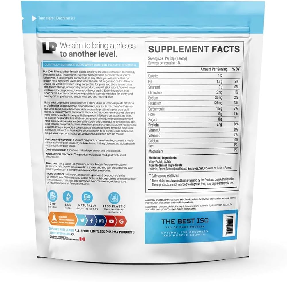 Limitless Pharma Whey Protein Isolate 5lbs - Image 12